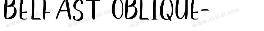 Belfast Oblique字体转换